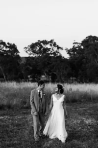 Black and white couple laughing